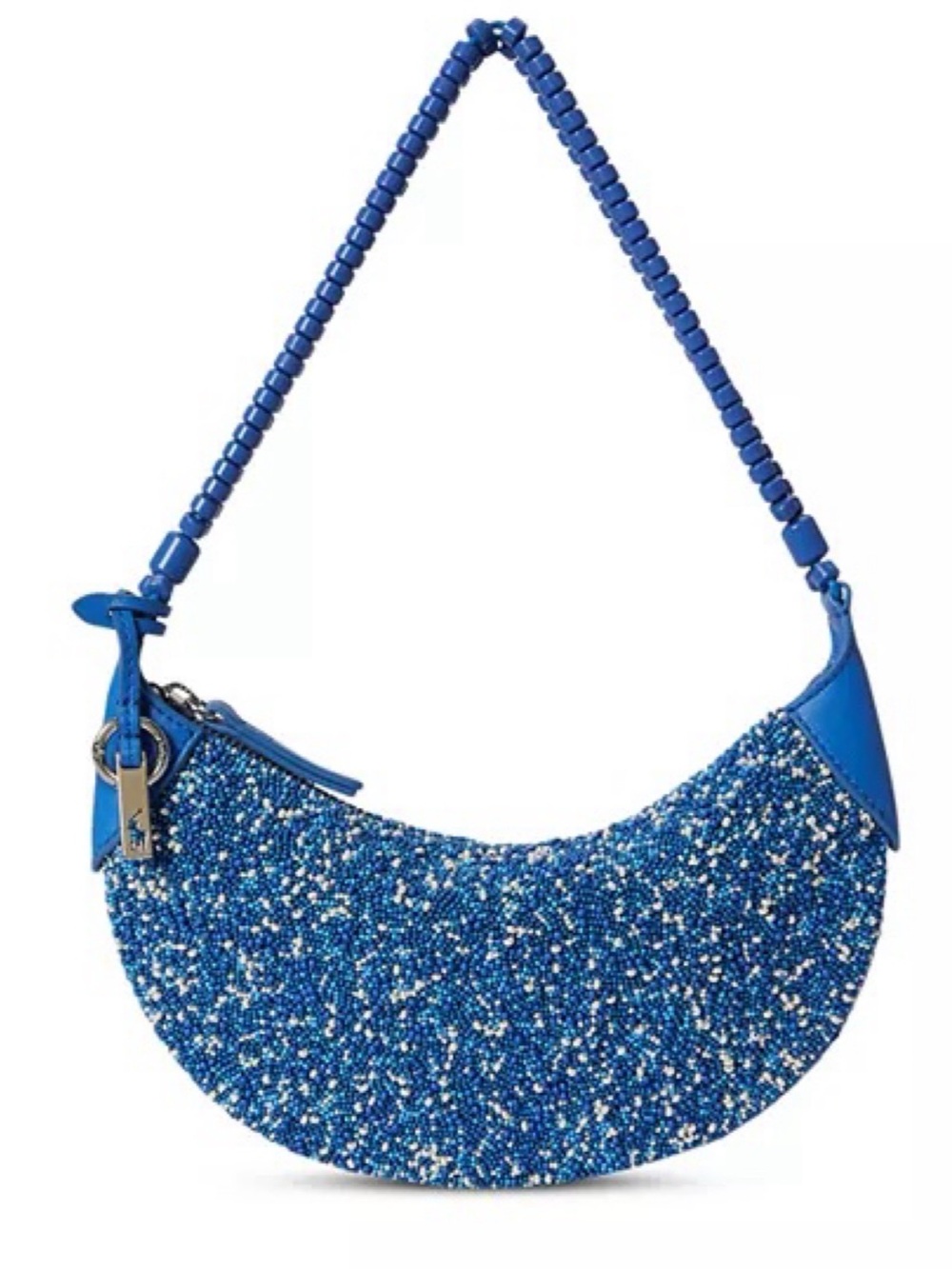 Never worn Ralph Lauren Polo ID Mini
Beaded Leather Shoulder Bag
